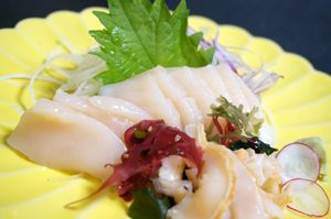 帆立のお刺身